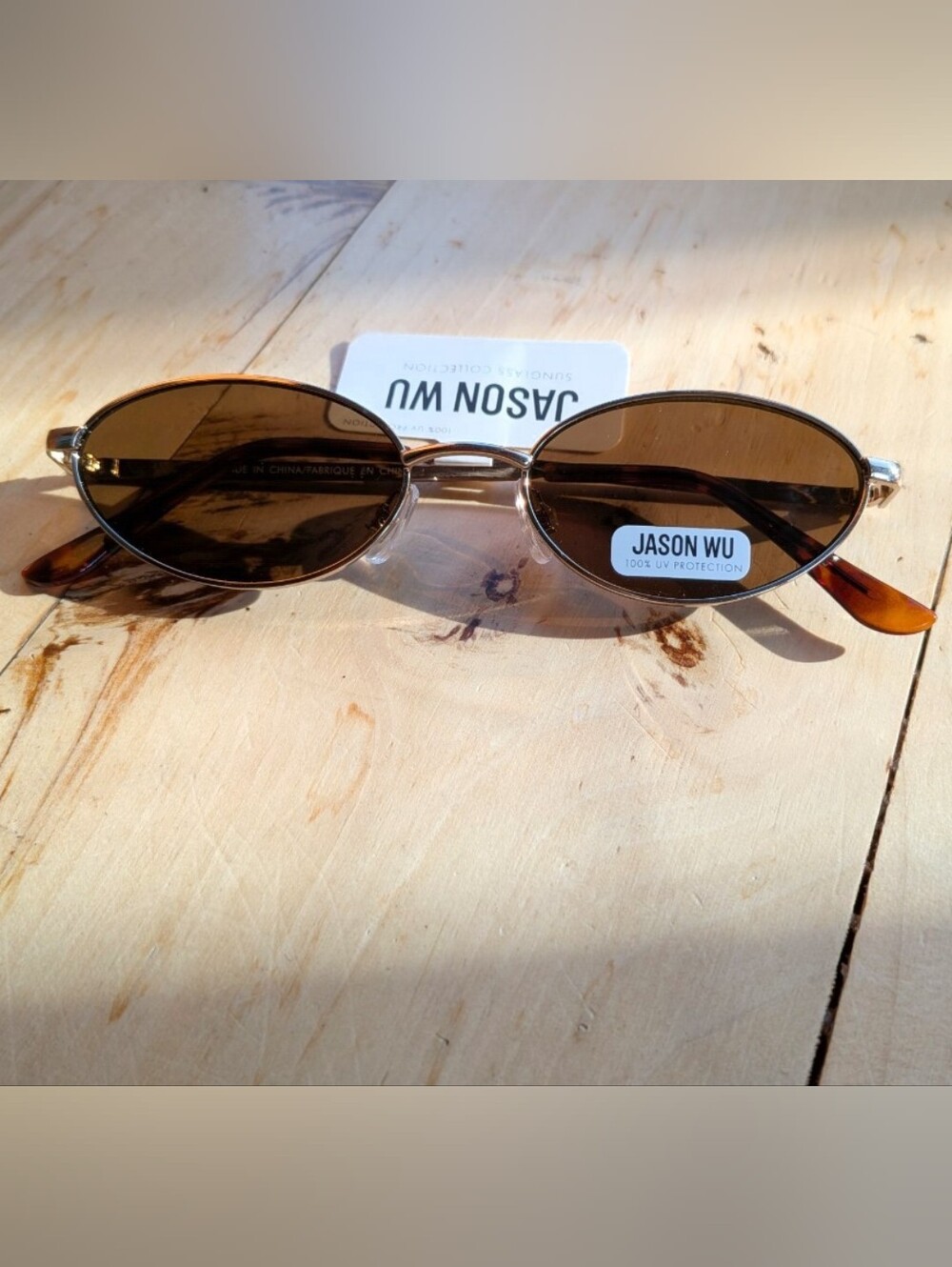 Jason Wu Metal Frame with Brown Lenses Oval Sunglasses NWT!